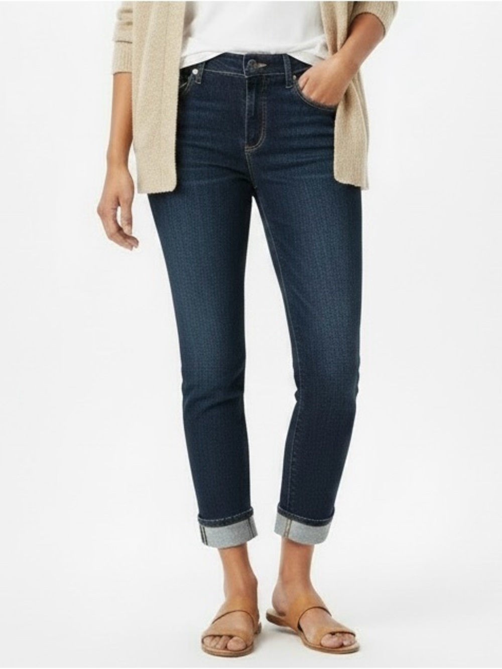 Chico's Dark Indigo Cropped Jeans